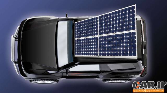  شارژ خودرو الکتریکی حین حرکت با سلول خورشیدی 