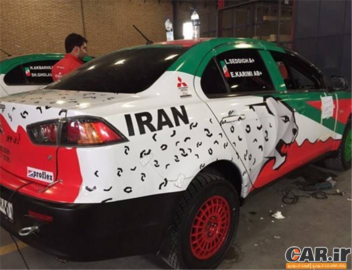  تیم یوتاپ میتسوبیشی  تنها تیم ایرانی حاضر در رنکینگ رالی خاورمیانه ، شیراز 