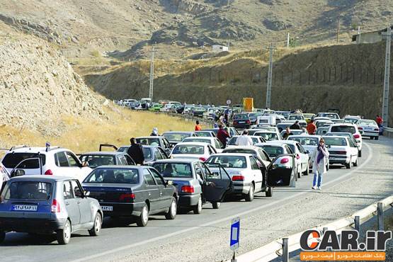  ترافیک سنگین در محورهای کرج - چالوس و رشت - قزوین 