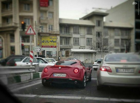  رژه خودروهای لوکس در تهران 