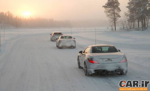  آکادمی رانندگی زمستانی مرسدس بنز در سوئد 